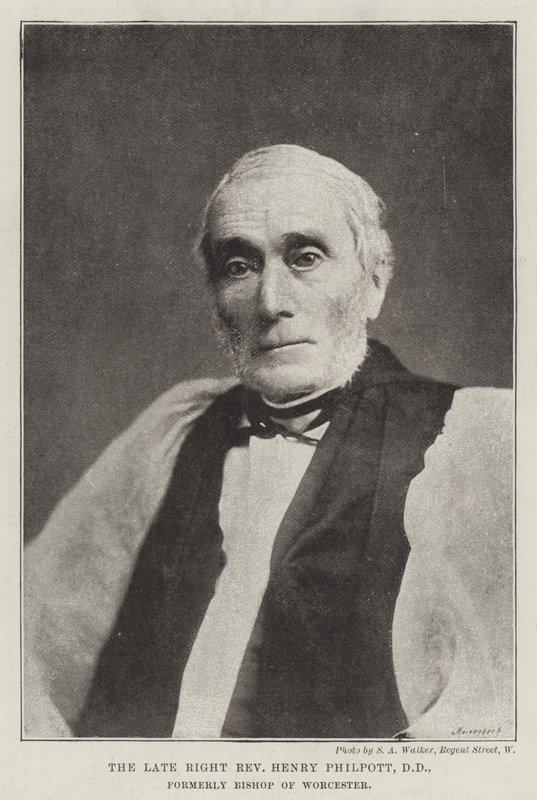 O falecido reverendo Henry Philpott, DD, ex-bispo de Worcester de English Photographer