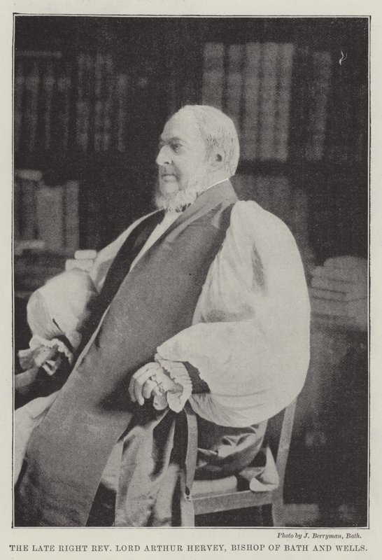 O falecido reverendo Lord Arthur Hervey, bispo de Bath e Wells de English Photographer