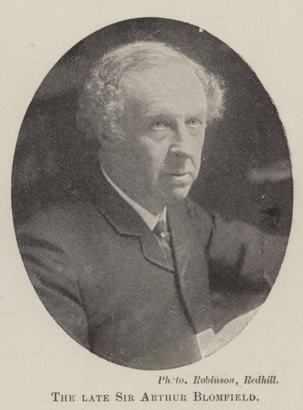O falecido Sir Arthur Blomfield de English Photographer