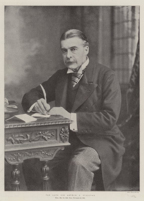 O falecido Sir Arthur S Sullivan de English Photographer