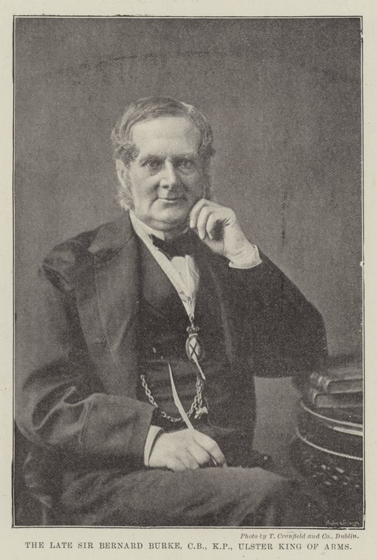 O falecido Sir Bernard Burke, CB, KP, Rei das Armas de Ulster de English Photographer