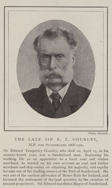 O falecido Sir ET Gourley, MP para Sunderland 1868-1900 de English Photographer