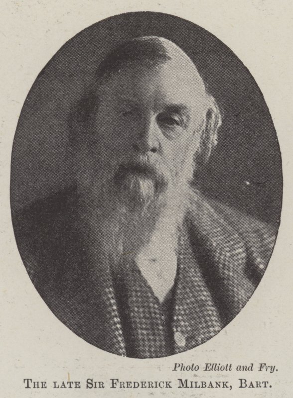 O falecido Sir Frederick Milbank, Baronet de English Photographer