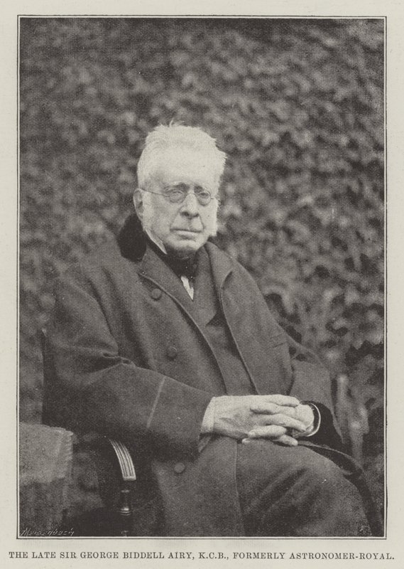 O falecido Sir George Biddell Airy, KCB, ex-astrônomo-real de English Photographer