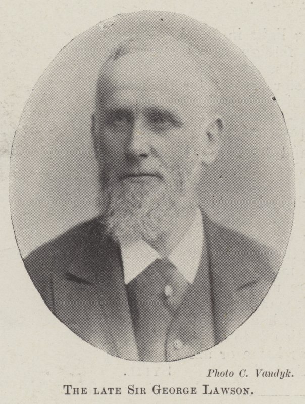 O falecido Sir George Lawson de English Photographer