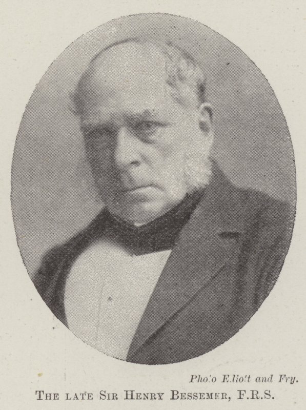 O falecido Sir Henry Bessemer, FRS de English Photographer