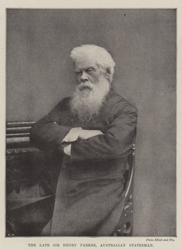 O falecido Sir Henry Parkes, estadista australiano de English Photographer