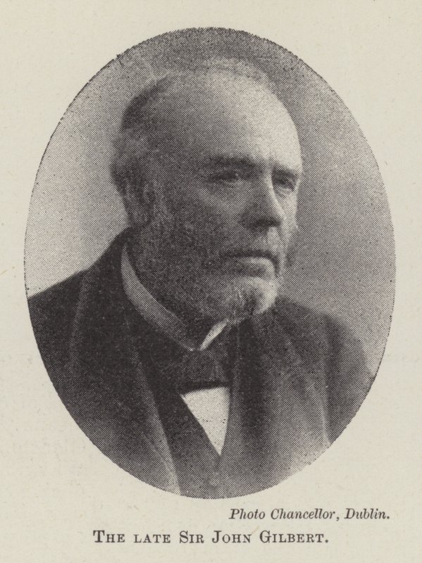 O falecido Sir John Gilbert de English Photographer