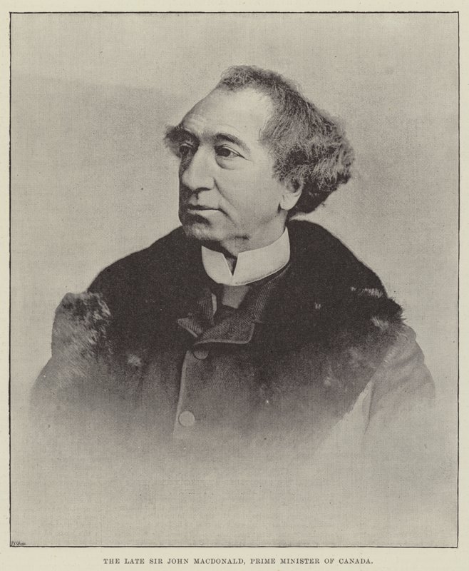 O falecido Sir John Macdonald, primeiro-ministro do Canadá de English Photographer