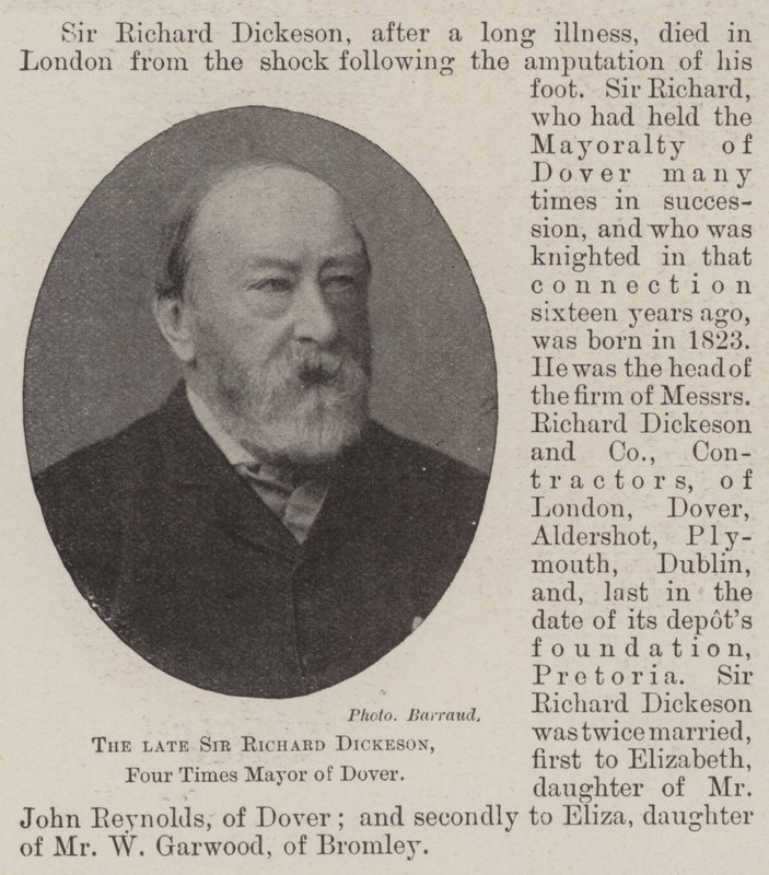 O falecido Sir Richard Dickeson, quatro vezes prefeito de Dover de English Photographer
