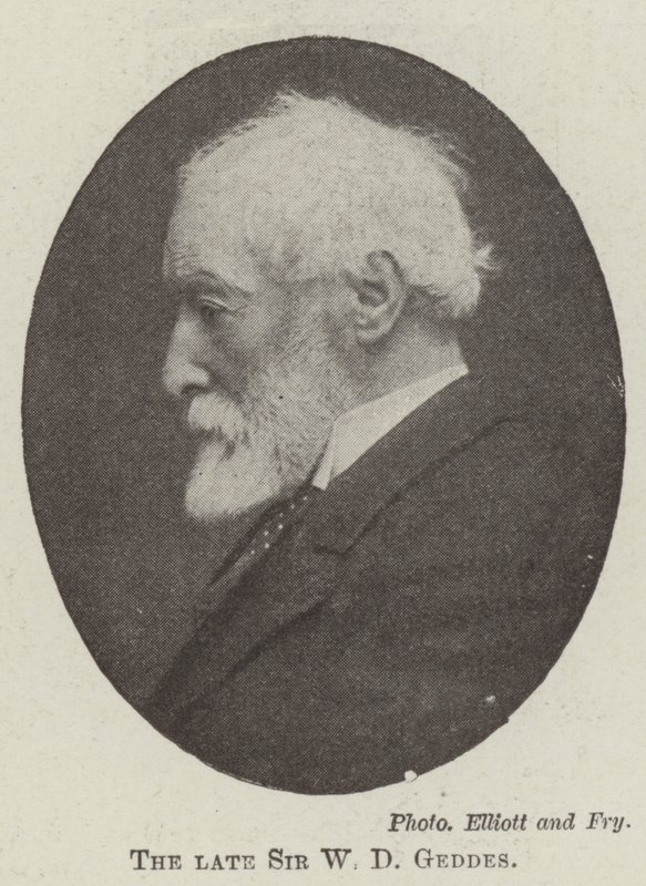 O falecido Sir WD Geddes de English Photographer