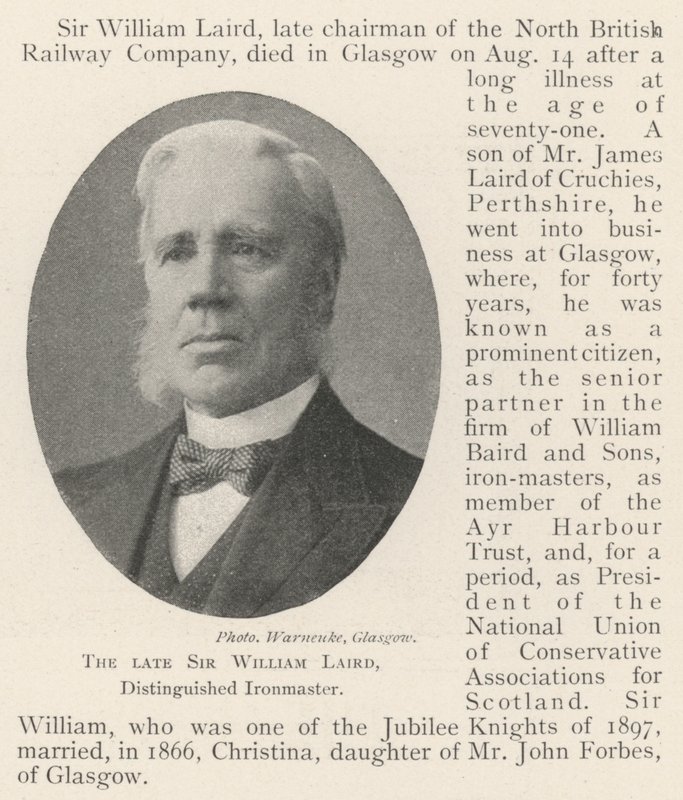 O falecido Sir William Laird, Distinguido Ironmaster de English Photographer