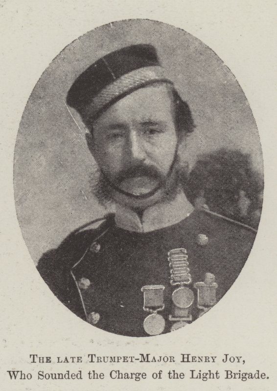 O falecido Trumpet-Major Henry Joy, que tocou a Carga da Brigada Ligeira de English Photographer