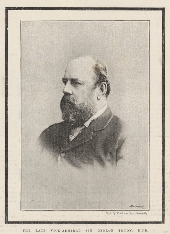 O falecido vice-almirante Sir George Tryon, KCB de English Photographer