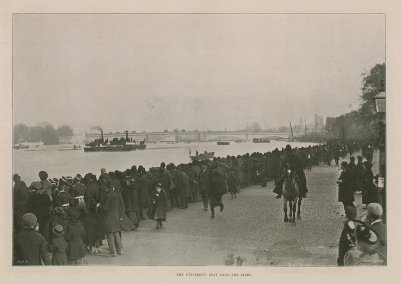 A corrida de barcos da universidade de English Photographer