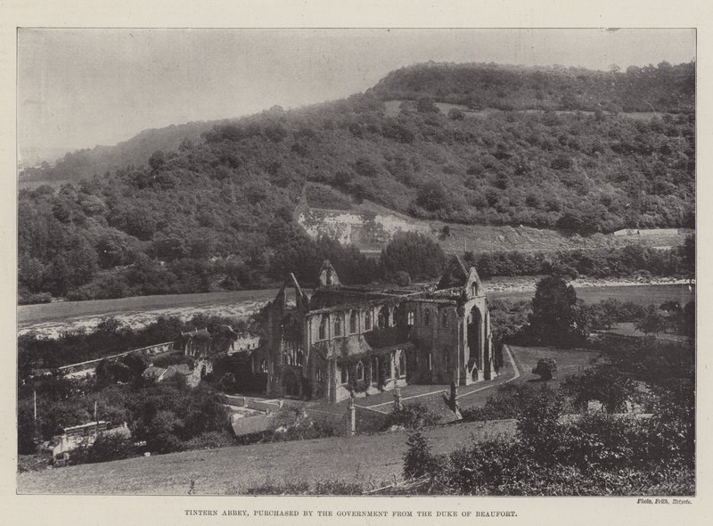 Abadia de Tintern, comprada pelo governo do duque de Beaufort de English Photographer