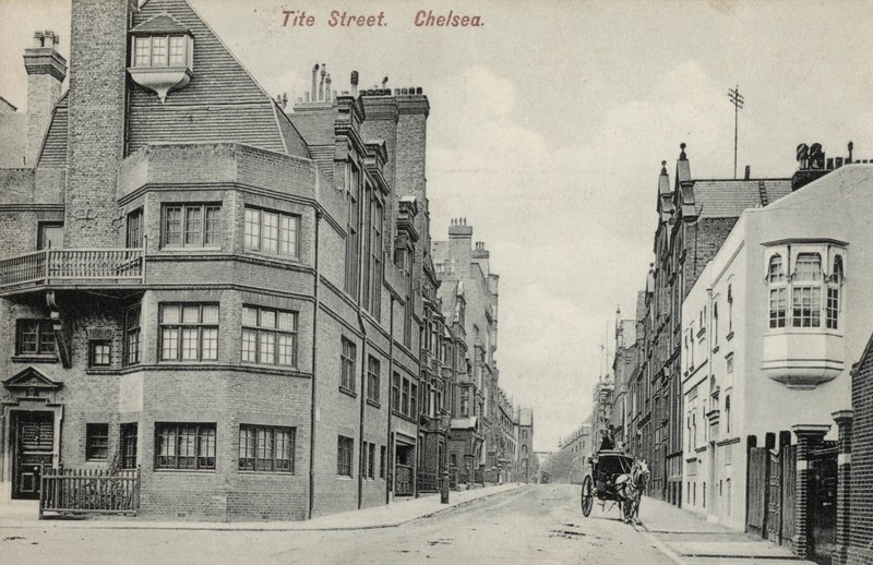 Tite Street, Chelsea, Londres (foto a p/b) de English Photographer
