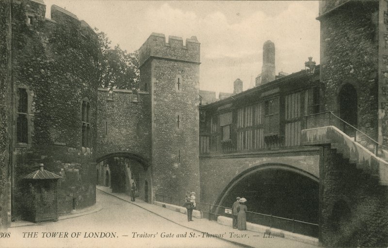 Portão de traidores e St Thomas Tower, a torre de Londres de English Photographer