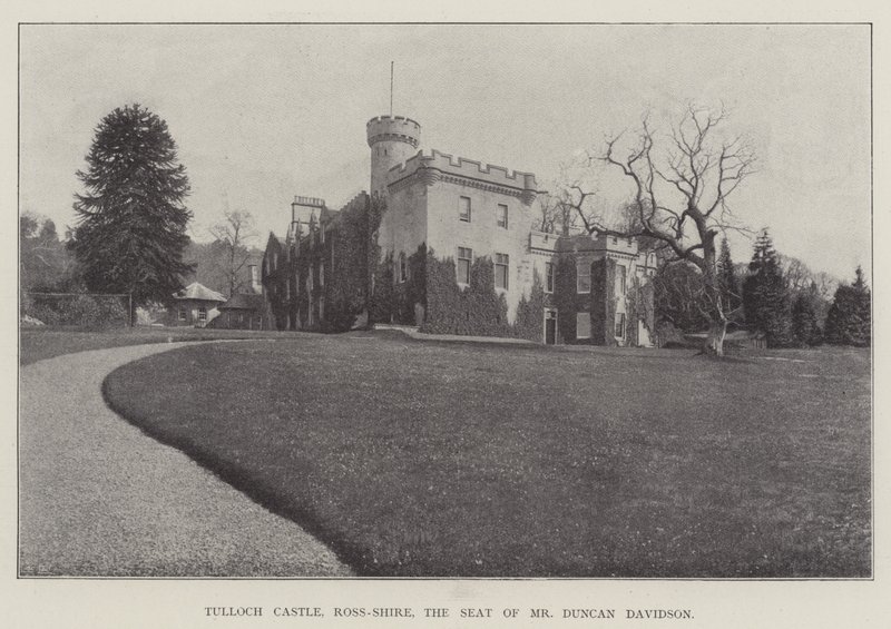 Castelo de Tulloch, Ross-Shire, a sede do Sr. Duncan Davidson de English Photographer