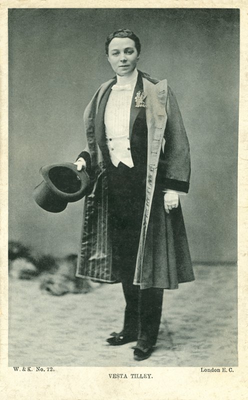 Vesta Tilley (foto a p/b) de English Photographer