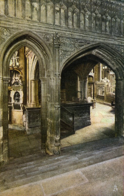Vestíbulo da Capela Henry VII, Abadia de Westminster, Londres (foto) de English Photographer