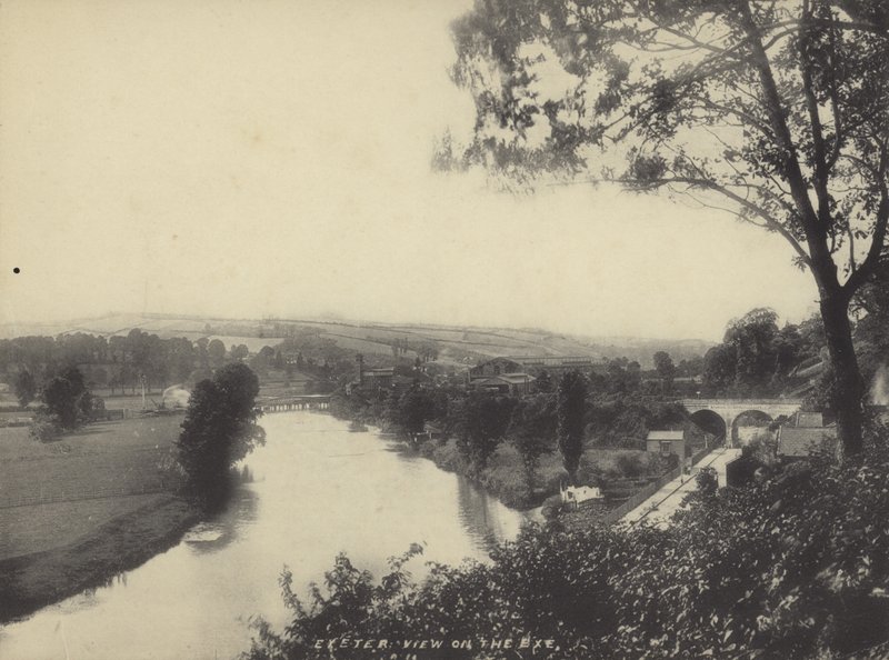 Vista sobre o rio Exe, Exeter, Devon de English Photographer