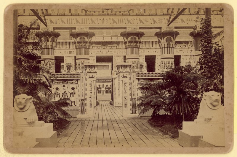 Vista, para, a, egípcio, corte, palácio cristal de English Photographer