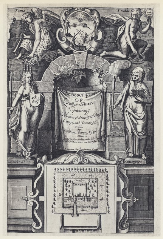 W Burton, The Description of Leicester Shire, I White 1622 (foto a p/b) de English Photographer