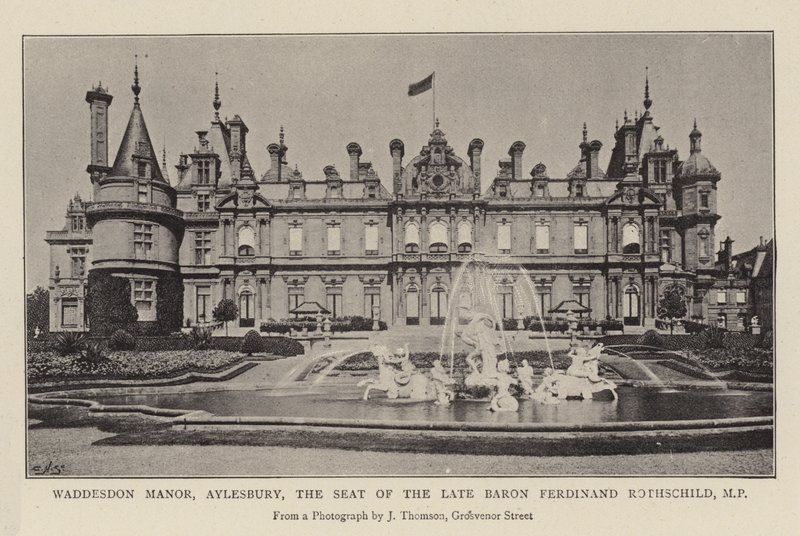 Waddesdon Manor, Aylesbury, o assento do Barão tardio Ferdinand Rothschild, MP de English Photographer