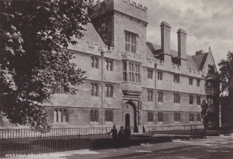 Faculdade de Wadham, frente de English Photographer
