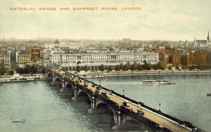 Ponte Waterloo e Somerset House (foto a cores) de English Photographer