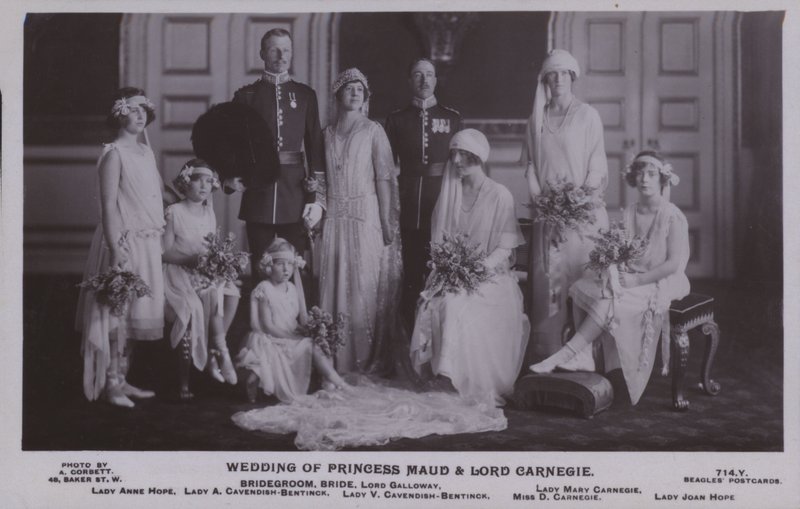 Casamento da Princesa Matilde e do Senhor Carnegie (foto a p/b) de English Photographer