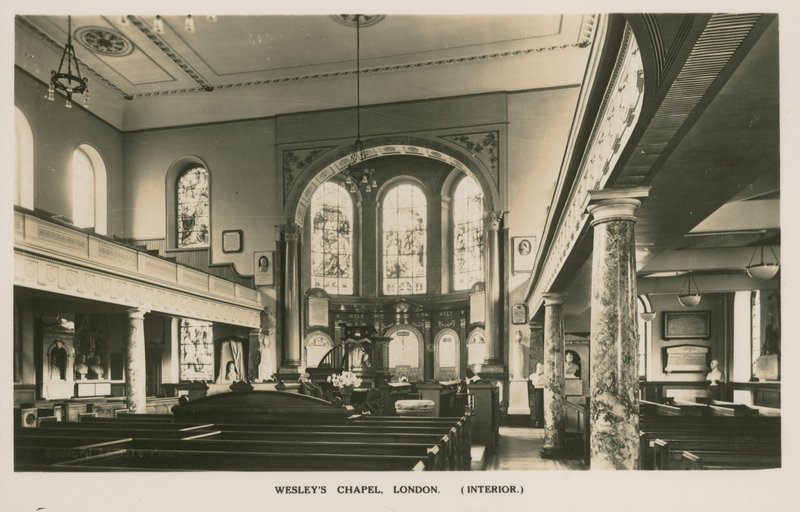Wesleys Chapel, Londres de English Photographer