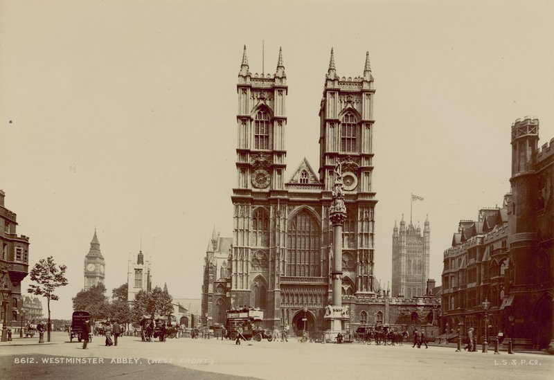 Frente Oeste da Abadia de Westminster de English Photographer