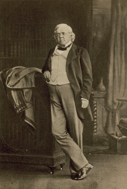 William Makepeace Thackeray, romancista e satirista inglês (foto a p/b) de English Photographer