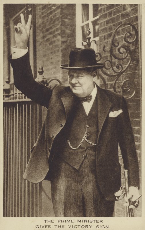 Winston Churchill (foto a p/b) de English Photographer