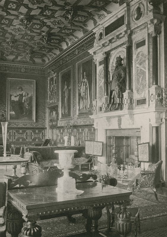 Sala de desenho de inverno, Hatfield House de English Photographer