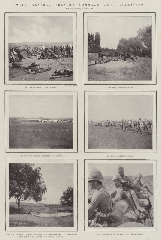 Com o Comando Geral dos Franceses perto de Colesberg de English Photographer