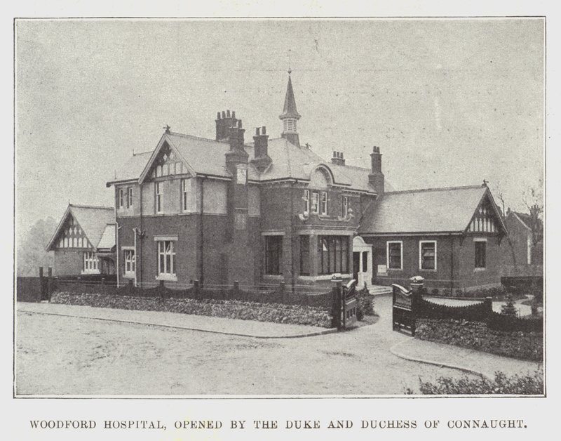 Hospital de Woodford, inaugurado pelo duque e a duquesa de Connaught de English Photographer