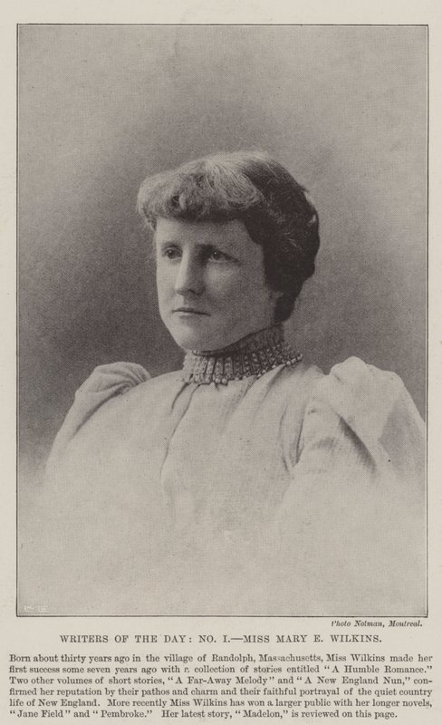 Escritores do Dia, Miss Mary E Wilkins de English Photographer