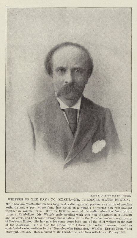 Escritores do Dia, Sr. Theodore Watts-Dunton de English Photographer