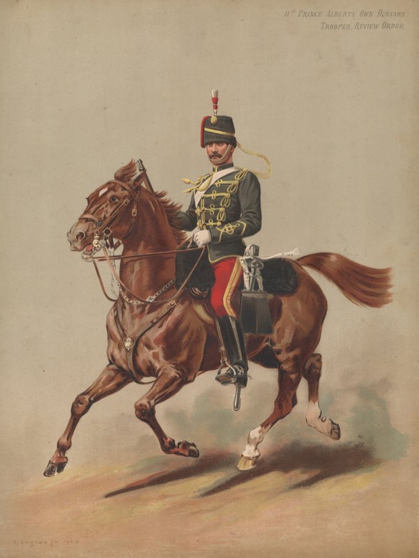 11º Príncipe Alberts Possui Hussardos, Soldados, Ordem de Revisão de English School