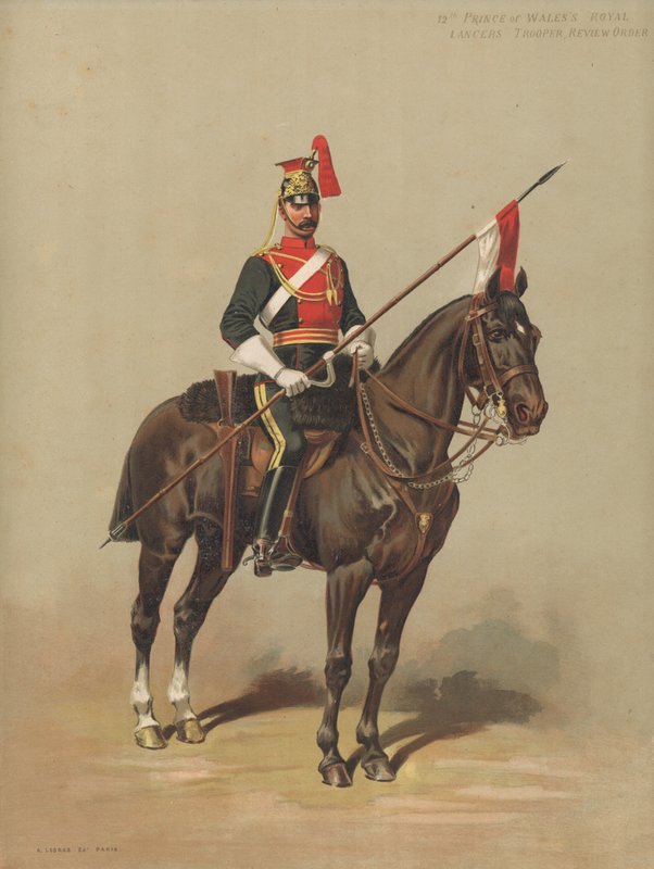 12º Príncipe de Waless Royal Lancers, Trooper, Review Order de English School