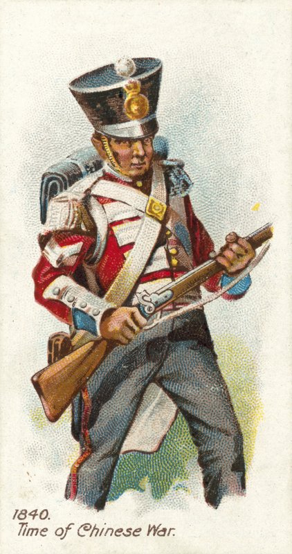1840, época da guerra chinesa de English School