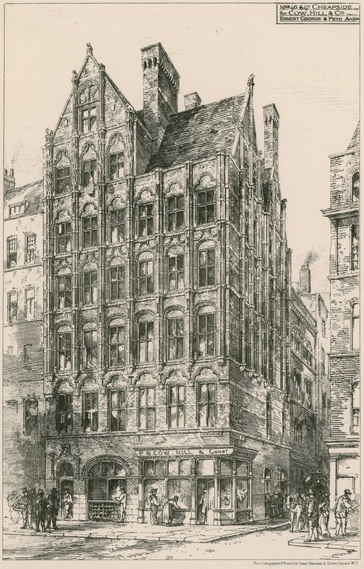 46-47 Cheapside; Ernest George & Peto, arquitetos de English School