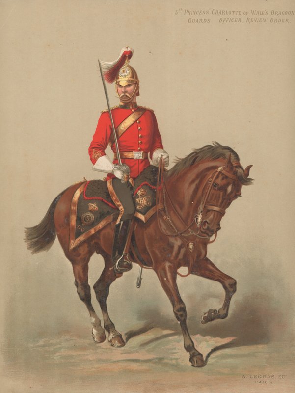5ª Princesa Charlotte do País de Gales Dragoon Guards, Officer, Review Order de English School