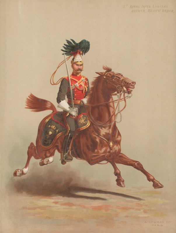 5º Royal Irish Lancers, Officer, Review Order de English School
