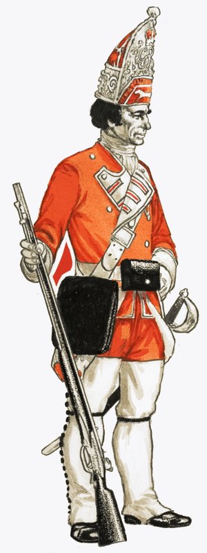 92nd. Granadeiro de Pé 1751 de English School