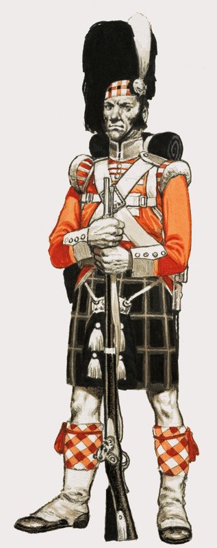 92nd. Pé Privado 1840 de English School