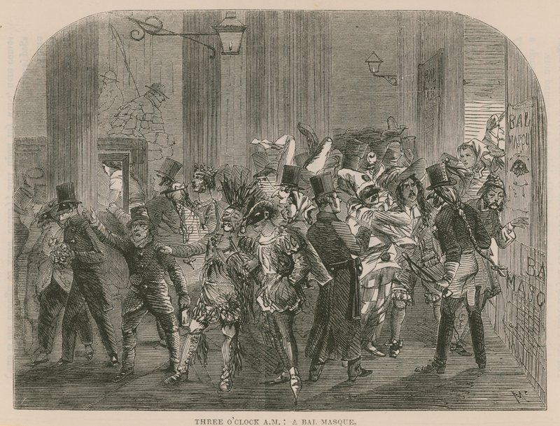 Uma máscara de bal de English School